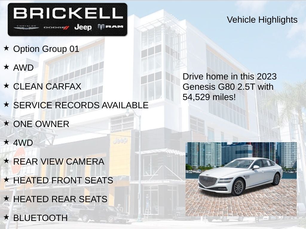 2023 Genesis G80 2.5T