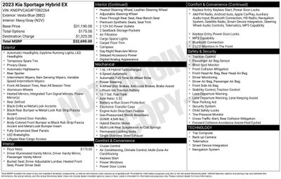 2023 Kia Sportage Hybrid EX