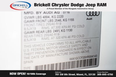 2017 Audi Q3 2.0T Prestige quattro