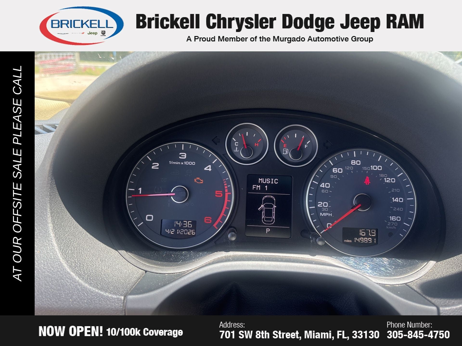 2012 Audi A3 2.0 TDI Premium Plus FrontTrak