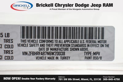 2022 RAM ProMaster City Base